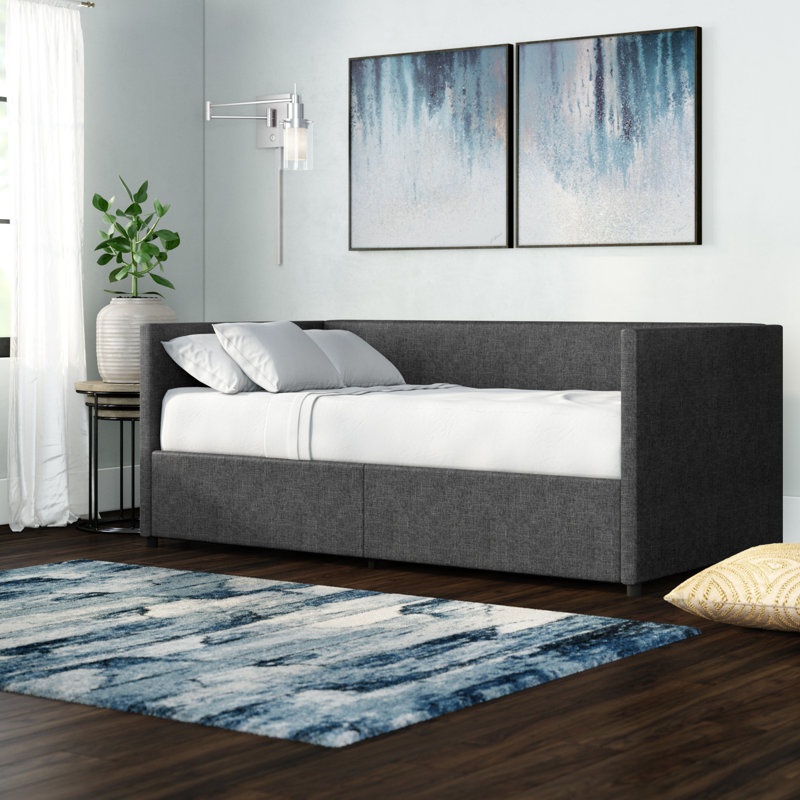 Mercury Row® Anais Upholstered Daybed with Drawers & Reviews Wayfair